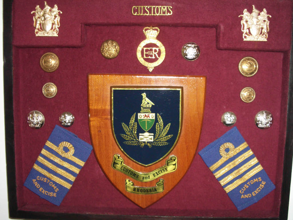 rhodesia customs plaque