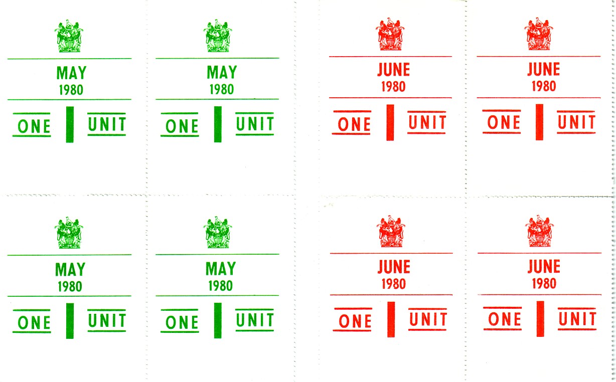 rhodesia petrol coupons